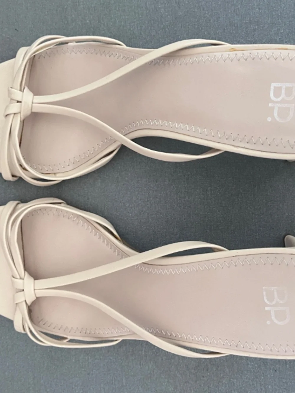 BP Karsyn Women's  Strappy Slide Sandals Beige Size 8.5M